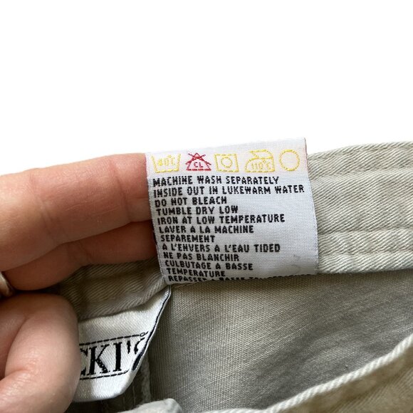 Ricki's Women's Utility Cargo Shorts Hiking Vintage Y2K Khaki Beige XL 34" Waist - Picture 6 of 6